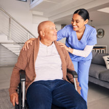 Resident enjoying activities